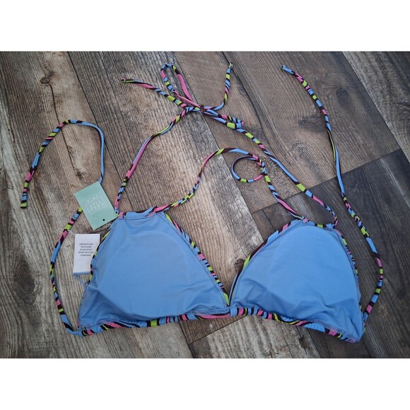 NWT Women's Full Tilt Wavy Double Triangle Bikini Top, Size XL - Picture 9 of 9